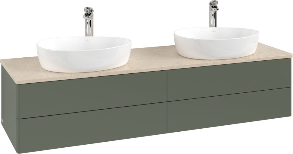 Villeroy & Boch Antao Waschtischunterschrank 1600 mm Anthrazit Matt mit LED-Beleuchtung