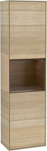 Villeroy & Boch Hochschrank Finion F460GF – 418 mm, Glossy White Lacquer, mit Beleuchtung & SoftClosing