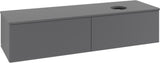 Villeroy & Boch Waschbeckenunterschrank Antao 1600 mm Anthrazit Matt Lack mit 2 Auszügen