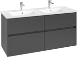 Villeroy & Boch Waschtischunterschrank Collaro C147 B0 1261 mm White Oak mit LED-Beleuchtung
