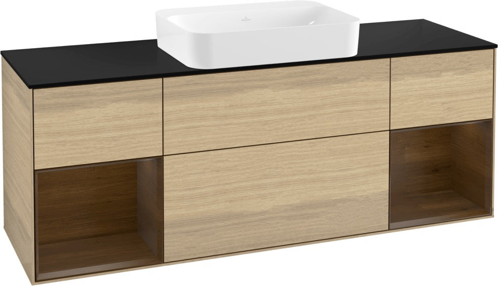 Villeroy & Boch Finion Waschbeckenunterschrank 1600 mm Glossy White Lacquer mit Beleuchtung