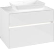 Villeroy & Boch Waschtischunterschrank Collaro C108 B0 800 mm Glossy White mit LED-Beleuchtung