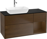 Villeroy & Boch Finion Waschtischunterschrank 1200 mm Glossy White mit Beleuchtung und SoftClosing