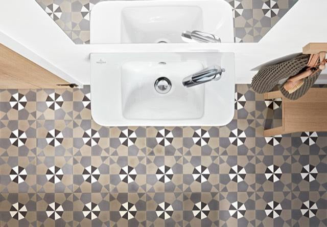 Villeroy & Boch Handwaschbecken O.novo 434450, 500x370x160 mm, Eckig, Weiß Alpin