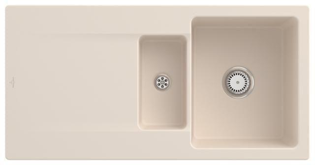 Villeroy & Boch Einbauspüle Siluet 60 R 333701R1 Weiß Alpin CeramicPlus Rechteckig 1000 mm