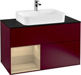 Villeroy & Boch Finion Waschtischunterschrank 1000 mm Glossy White Lacquer mit LED-Beleuchtung