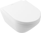 Villeroy & Boch Architectura WC-Set 4694CL, 370x530mm, oval, weiß alpin, wandhängend, spülrandlos