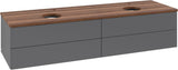 Villeroy & Boch Waschtischunterschrank Antao 1600 mm Anthracite Matt mit 4 Auszügen und Beleuchtung