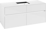 Villeroy & Boch Waschtischunterschrank Collaro C128 Glossy White 1200 mm mit 4 Auszügen