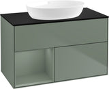 Villeroy & Boch Finion Waschtischunterschrank 1000 mm Glossy White Lacquer mit Beleuchtung