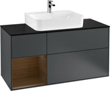 Villeroy & Boch Finion Waschbeckenunterschrank 1200 mm Glossy White mit Beleuchtung
