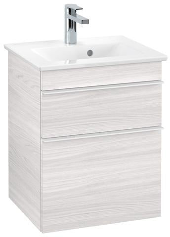 Villeroy & Boch Waschtischunterschrank VENTICELLO 466 mm Eiche Santana Oak mit 2 Auszügen und Griffleiste in Chrom