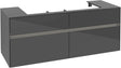 Villeroy & Boch Waschtischunterschrank Collaro C092 B0 1400 mm Glossy Grey mit LED-Beleuchtung