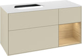Villeroy & Boch Waschtischunterschrank Finion F401G 1200 mm Glossy White Lacquer mit Beleuchtung