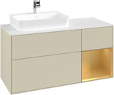 Villeroy & Boch Waschtischunterschrank Finion F401G 1200 mm Glossy White Lacquer mit Beleuchtung