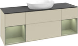 Villeroy & Boch Finion Waschtischunterschrank 1600 mm Glossy White Lacquer mit Beleuchtung