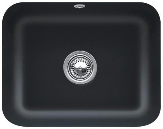 Villeroy & Boch Unterbauspüle Cisterna 60C 550x440mm Keramik Ebony CeramicPlus