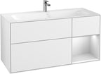 weiß / Mitteldichte Faserplatte (MDF) / F070M T 1196x591x498mm Glossy White