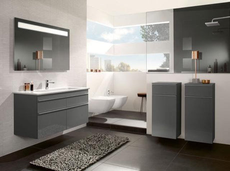 Villeroy & Boch Seitenschrank VENTICELLO 404x866x372 mm Eiche matt – wandhängend mit Soft-Close