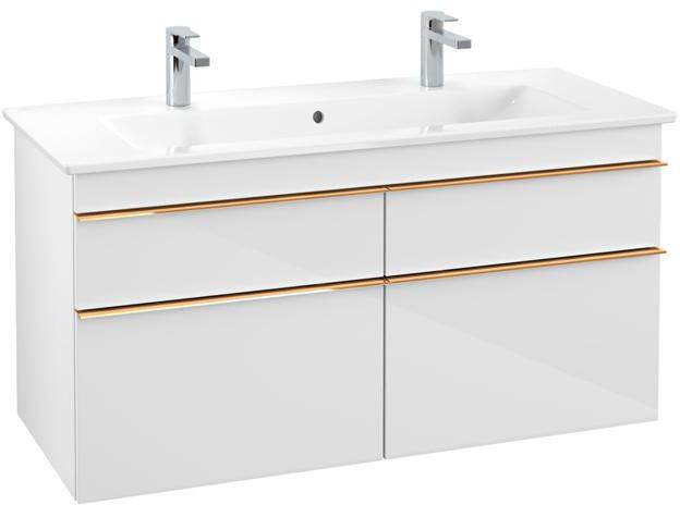 Villeroy & Boch VENTICELLO Waschtischunterschrank 1153 mm Santana Oak mit 4 Auszügen und Glasabtrennungen