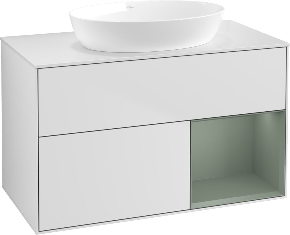 Villeroy & Boch Finion Waschtischunterschrank FA21GFGF 1000 mm Glossy White Lacquer