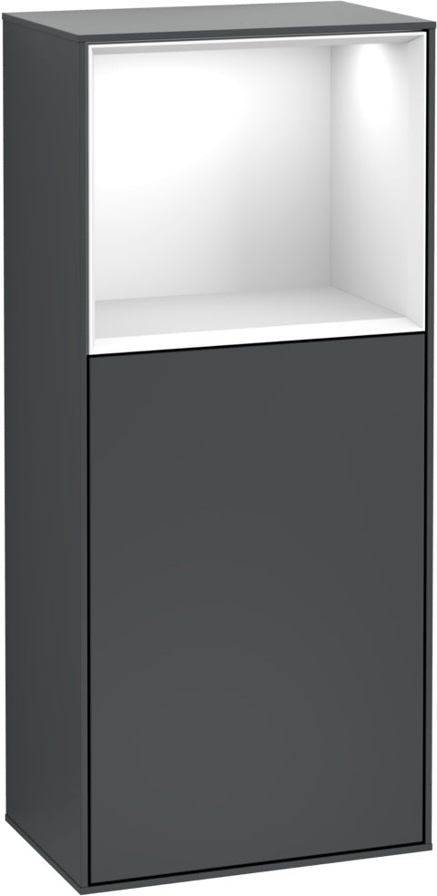 Villeroy & Boch Finion Seitenschrank G510GF, 418 mm, Glossy White Lacquer, mit Beleuchtung