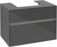 Villeroy & Boch Collaro Waschbeckenunterschrank 800 mm Glossy Grey mit LED-Beleuchtung