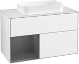 Villeroy & Boch Finion Waschtischunterschrank 1000 mm Glossy White Lacquer – mit LED-Beleuchtung & SoftClosing