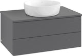 Villeroy & Boch Waschbeckenunterschrank Antao K19110 800x360x500 mm Anthracite Matt Lacquer