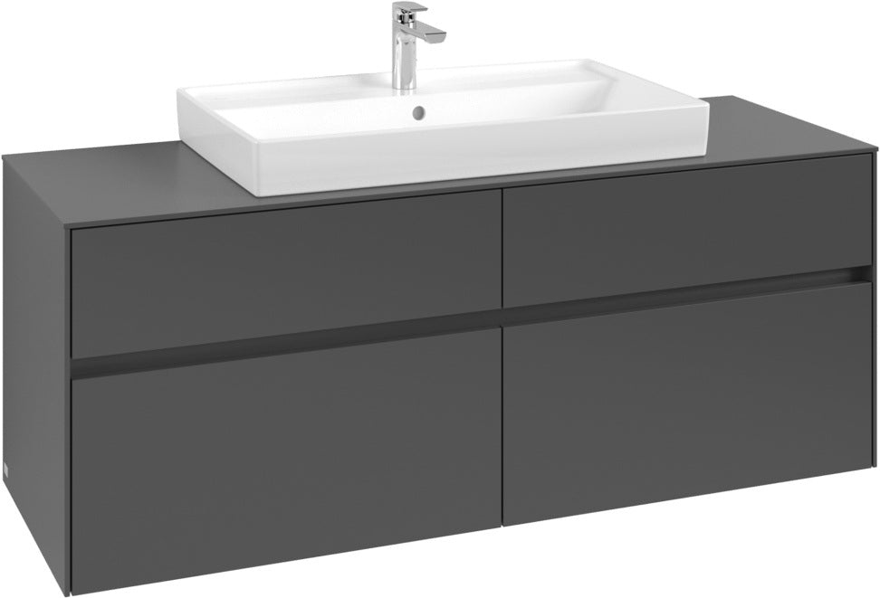 Villeroy & Boch Waschtischunterschrank Collaro C088 B0 1400 mm White Oak mit Beleuchtung & SoftClosing