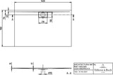 Villeroy & Boch Architectura Duschwanne 1400x900mm Weiß Alpin – Rechteckig, 15mm flach