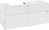 Villeroy & Boch Waschtischunterschrank Collaro C071 1200 mm Glossy White mit 4 Auszügen