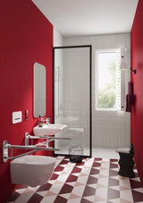 Villeroy & Boch ViCare Klappgriff 921742 – Verchromter Wandstützgriff, 750 mm, 130 kg belastbar