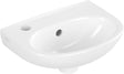 Villeroy & Boch Handwaschbecken O.novo 43403L 360x275 mm Weiß Alpin Oval Hahnloch links