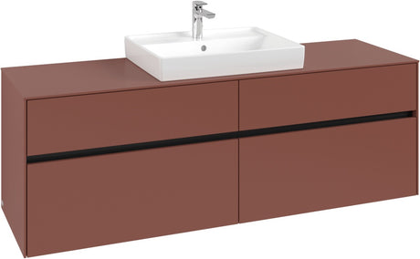 Villeroy & Boch Waschtischunterschrank Collaro C025 B0 1600 mm White Oak mit Beleuchtung