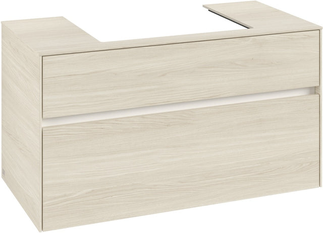 Villeroy & Boch Waschtischunterschrank Collaro C01900 1000 mm White Oak – Wandmontage, 2 Auszüge, SoftClosing