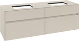 Villeroy & Boch Waschtischunterschrank Collaro C123 B0 1600 mm Cashmere Grey mit LED-Beleuchtung