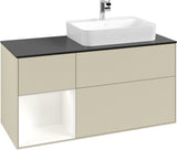 Villeroy & Boch Finion Waschbeckenunterschrank 1200 mm Glossy White Lacquer mit Beleuchtung