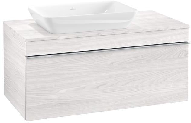Villeroy & Boch Venticello Waschtischunterschrank Glossy White 957 mm, Auszug links
