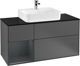Villeroy & Boch Finion Waschbeckenunterschrank 1200 mm Glossy White mit Beleuchtung