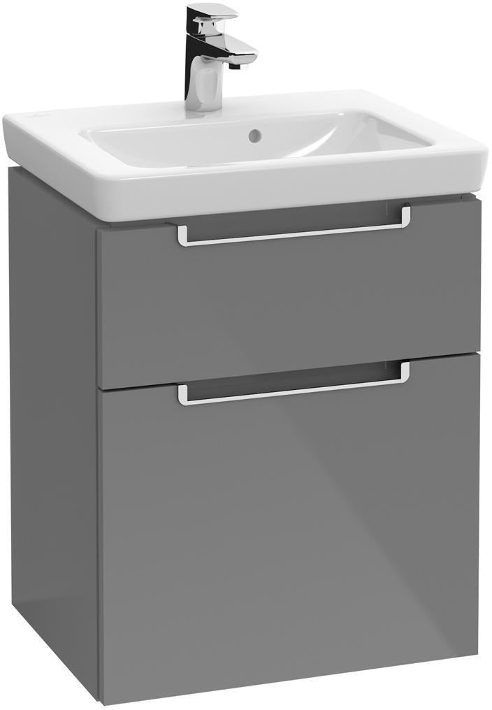 Villeroy & Boch Subway 2.0 Waschtischunterschrank 440 mm Glossy White mit 2 Auszügen