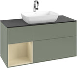Villeroy & Boch Finion Waschtischunterschrank 1200 mm Glossy White Lacquer mit Beleuchtung