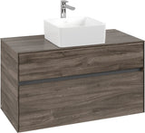Villeroy & Boch Waschtischunterschrank Collaro Stone Oak 1000 mm mit SoftClosing und Push-Open
