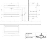 Villeroy & Boch Architectura Waschtischunterschrank 600 mm White Matt – 1 Auszug, SoftClosing