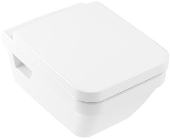 Villeroy & Boch Architectura Combi-Pack 5685HR Wand-WC spülrandlos DirectFlush mit WC-Sitz Weiß Alpin CeramicPlus