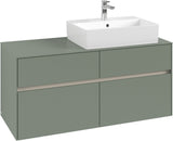 Villeroy & Boch Waschtischunterschrank Collaro C130 B0 1200 mm White Oak mit Beleuchtung