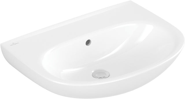 Villeroy & Boch Wandwaschbecken O.novo 600x460 mm Oval Weiß Alpin – ohne Hahnloch