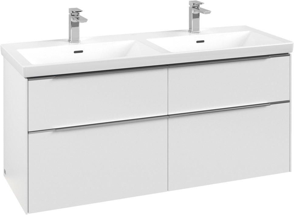 Villeroy & Boch Waschtischunterschrank Subway 3.0 C 568L0 1272 mm Brilliant White mit LED