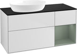 Villeroy & Boch Finion Waschtischunterschrank 1200 mm Glossy White Lacquer mit LED-Beleuchtung