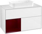 weiß / Mitteldichte Faserplatte (MDF) / F651H B 1000x603x501mm Glossy White